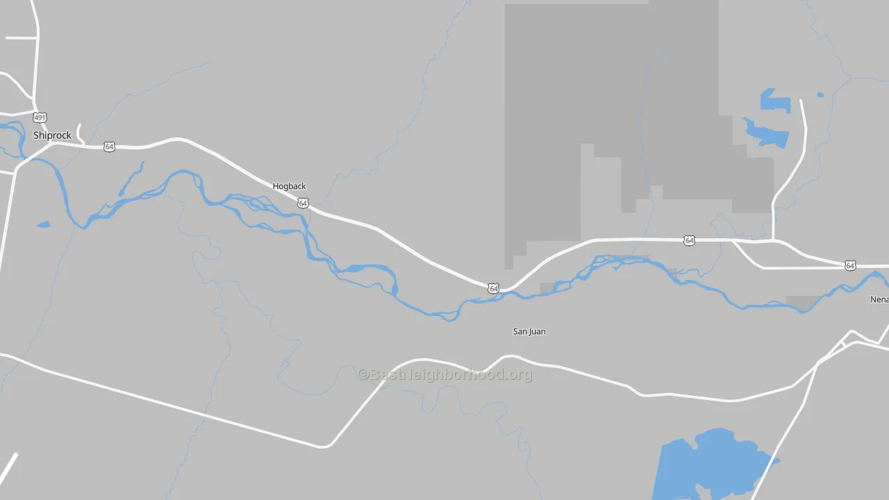 Transit Grade map of Waterflow, NM
