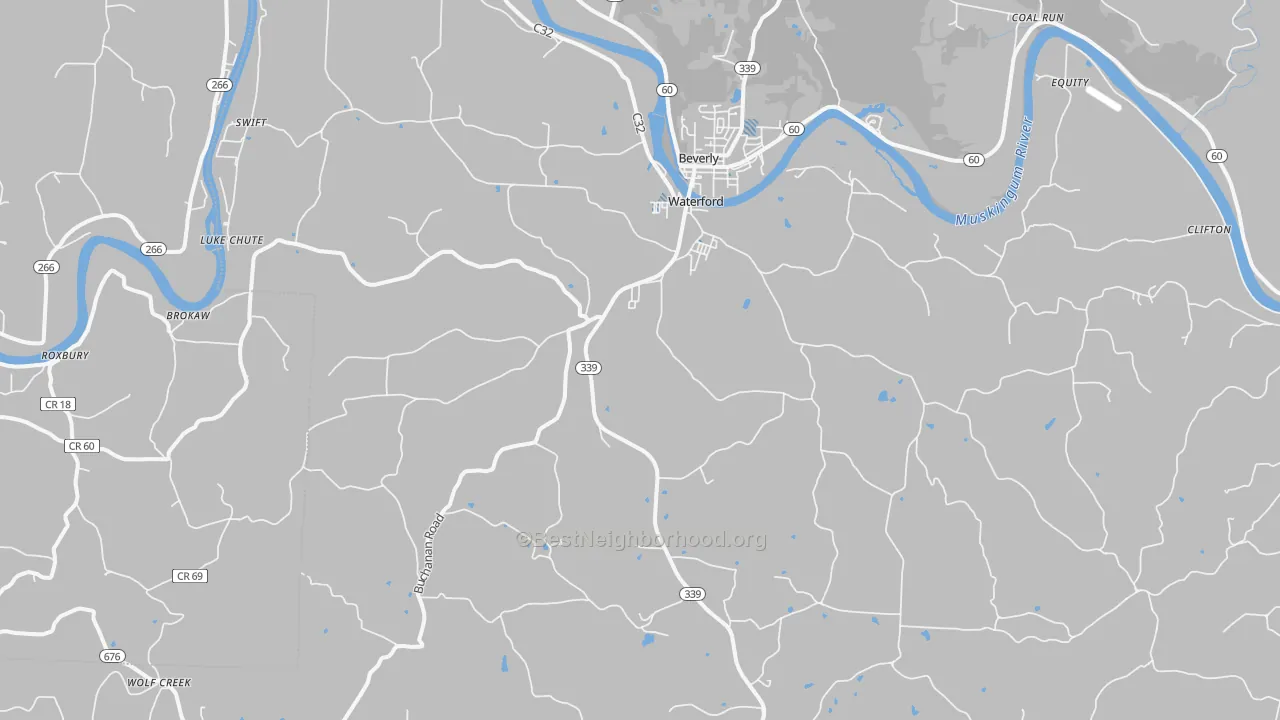 Transit Grade map of Waterford, OH