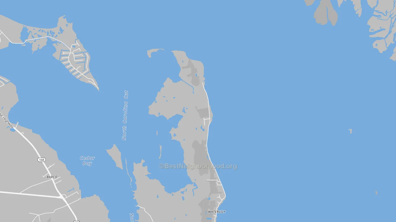 Transit Grade map of Waterlily, NC