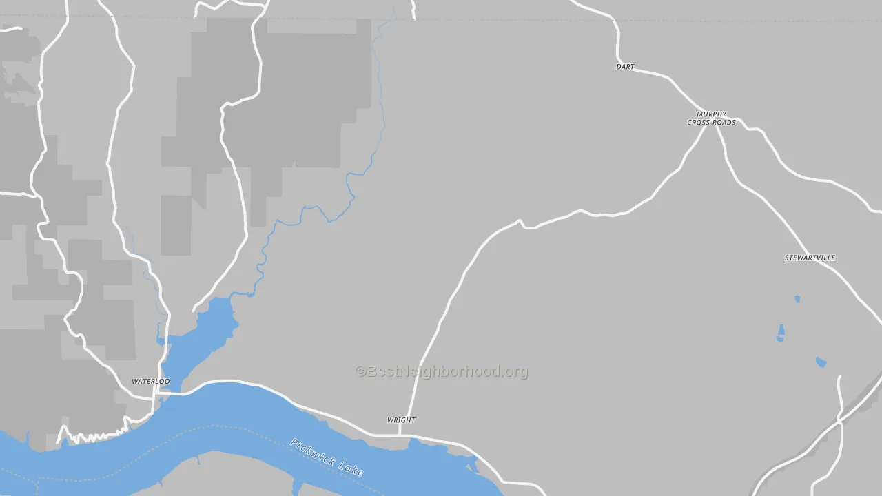 Transit Grade map of Waterloo, AL