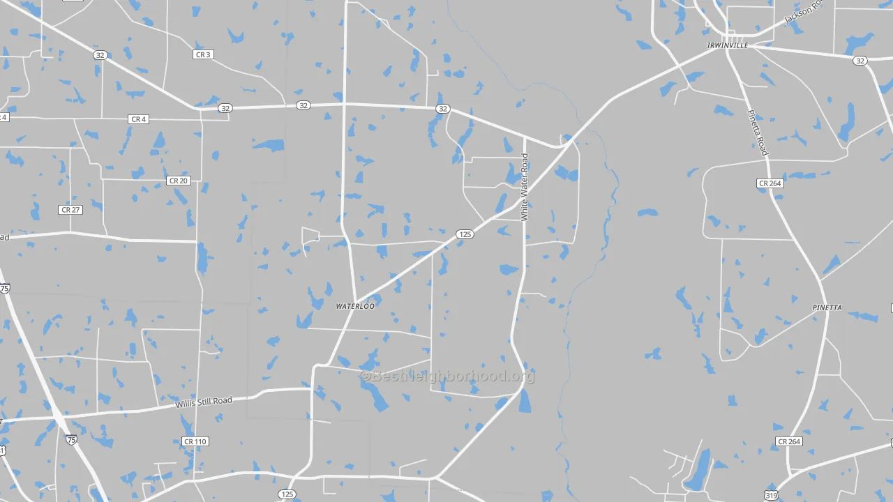 Transit Grade map of Waterloo, GA