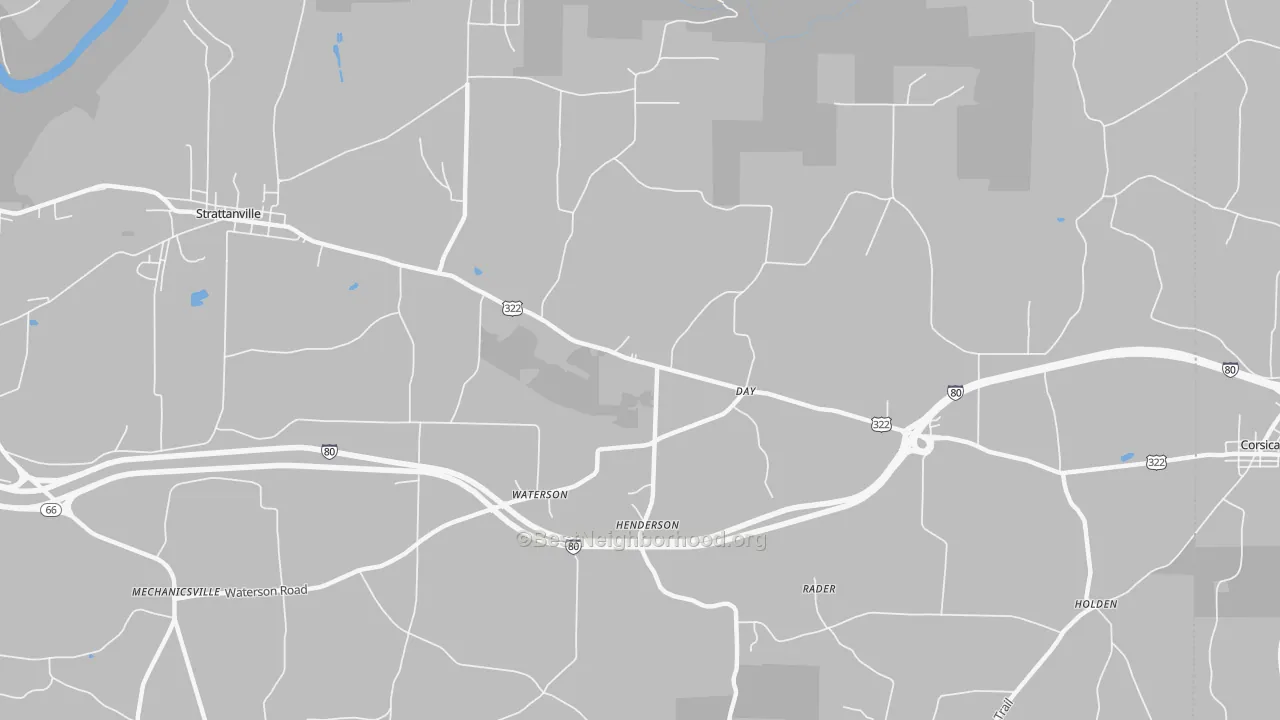 Transit Grade map of Waterson, PA
