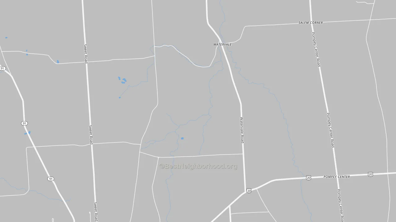 Transit Grade map of Watervale, NY