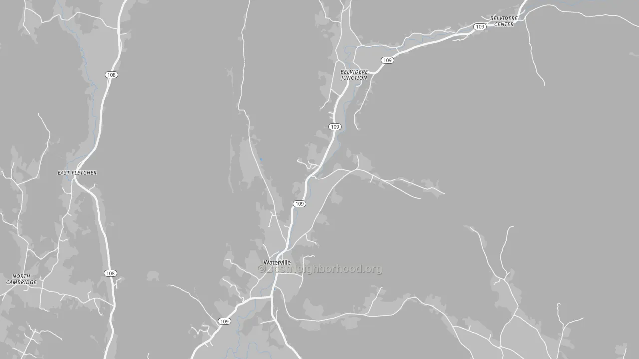 Transit Grade map of Waterville, VT