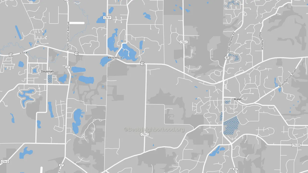 Transit Grade map of Waterville, WI