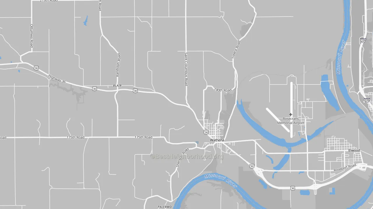 Transit Grade map of Wathena, KS