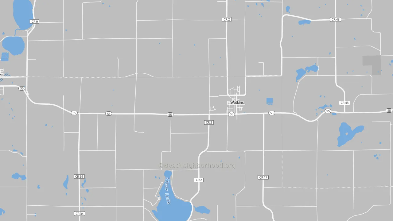 Transit Grade map of Watkins, MN