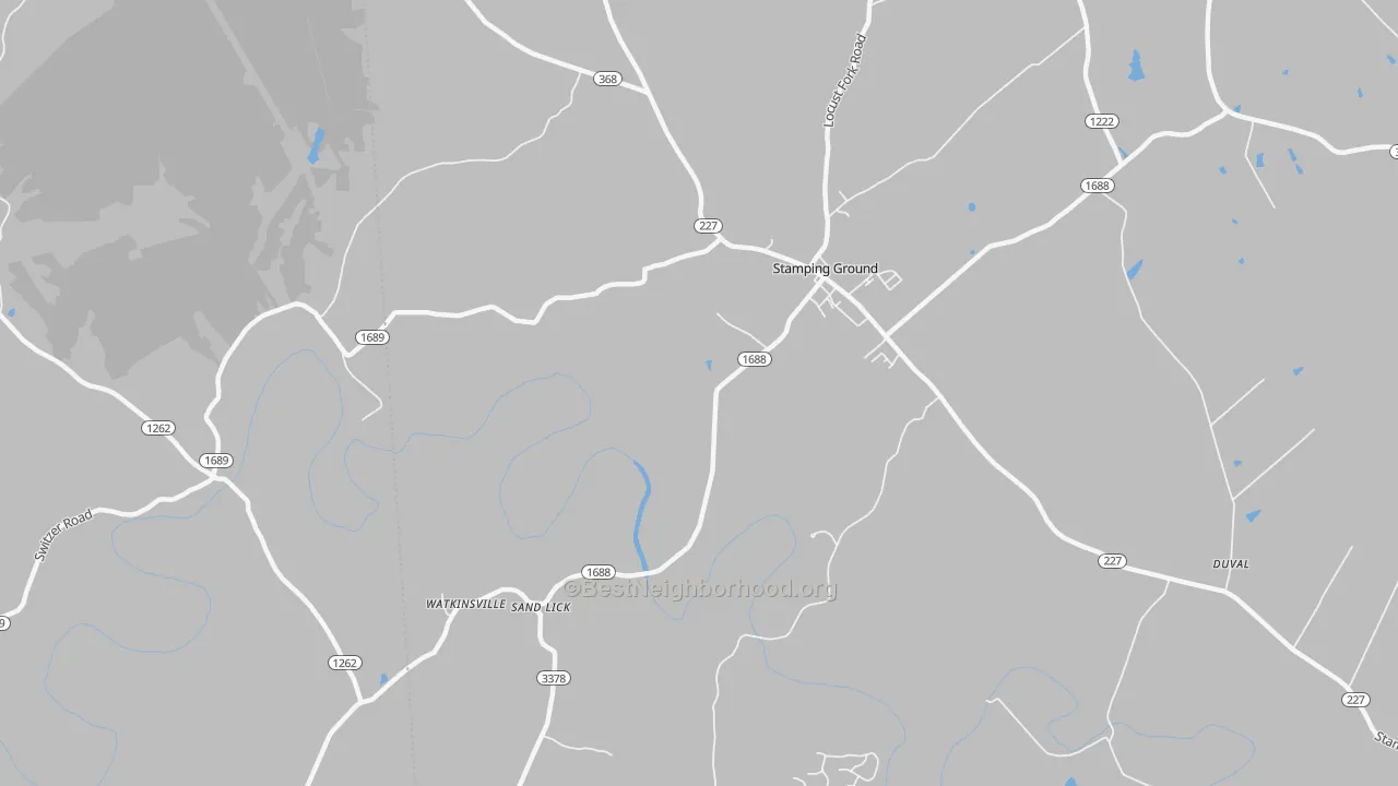 Transit Grade map of Watkinsville, KY