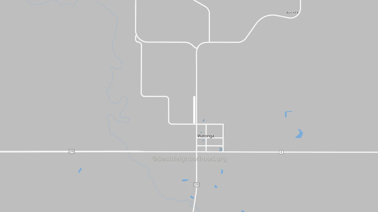 Transit Grade map of Watonga, OK