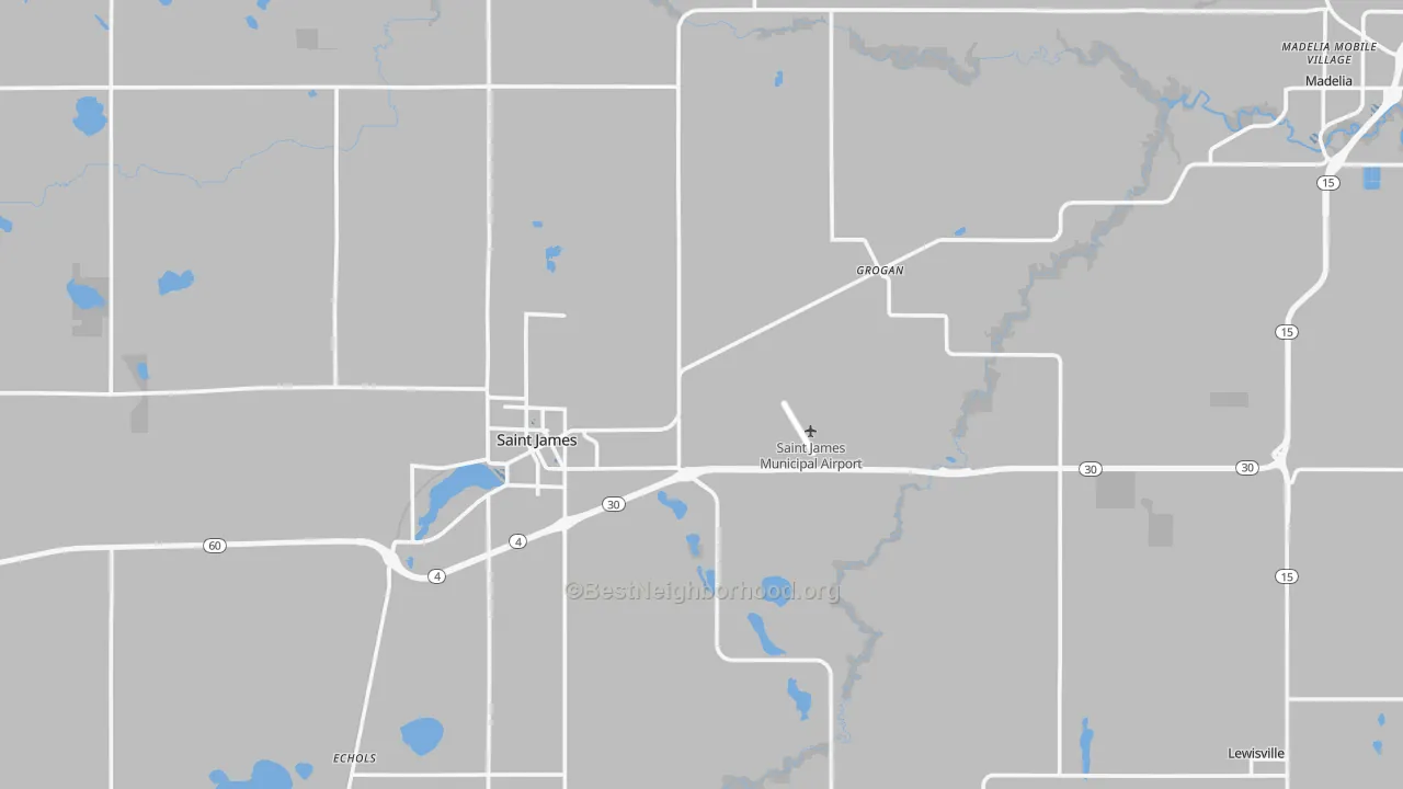 Transit Grade map of Watonwan County, MN