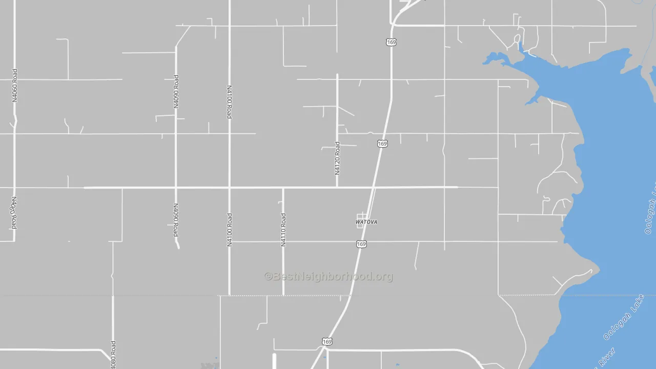 Transit Grade map of Watova, OK