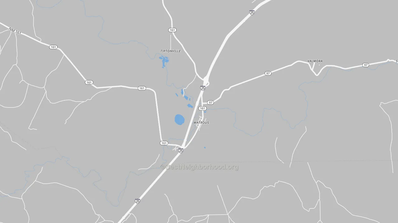 Transit Grade map of Watrous, NM
