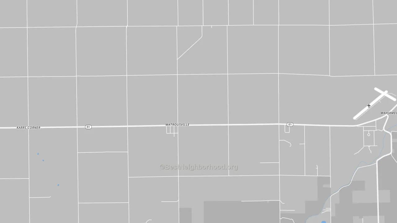 Transit Grade map of Watrousville, MI