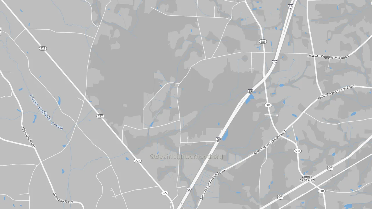 Transit Grade map of Watson Crossroads, NC