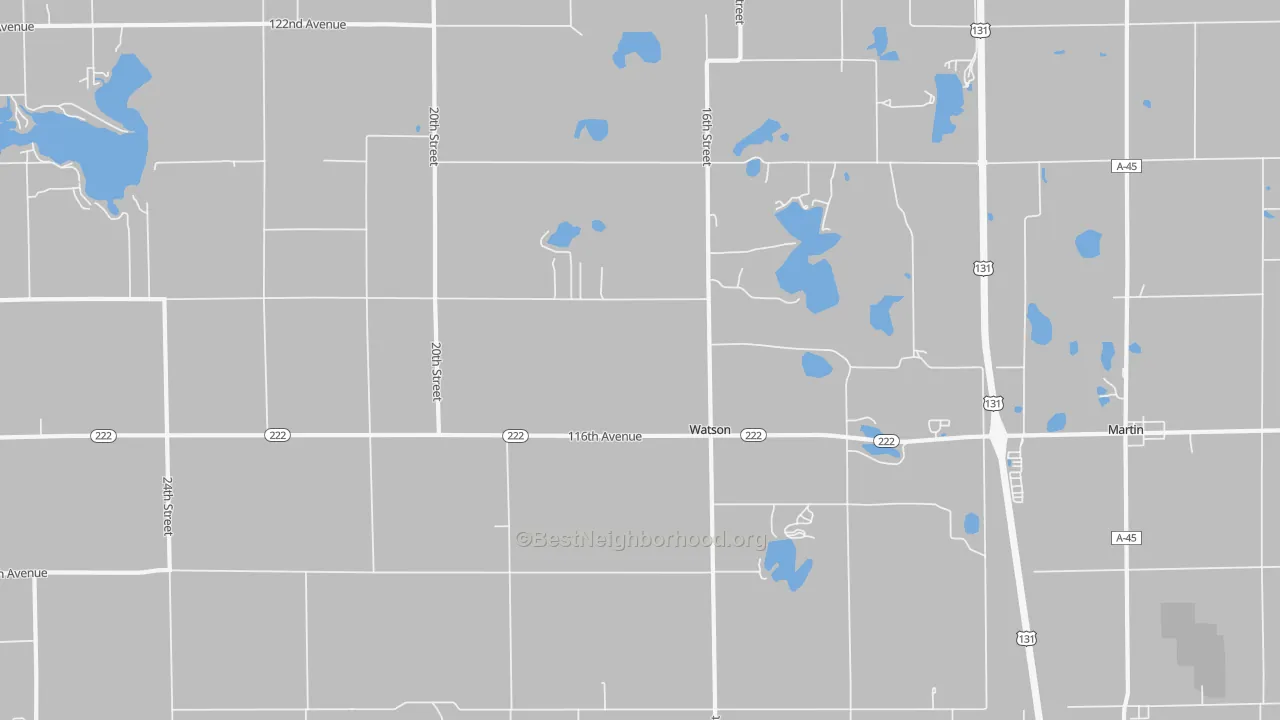 Transit Grade map of Watson, MI