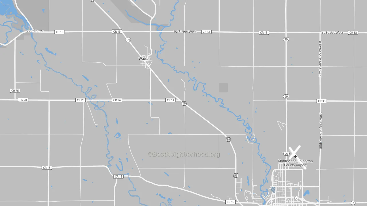 Transit Grade map of Watson, MN