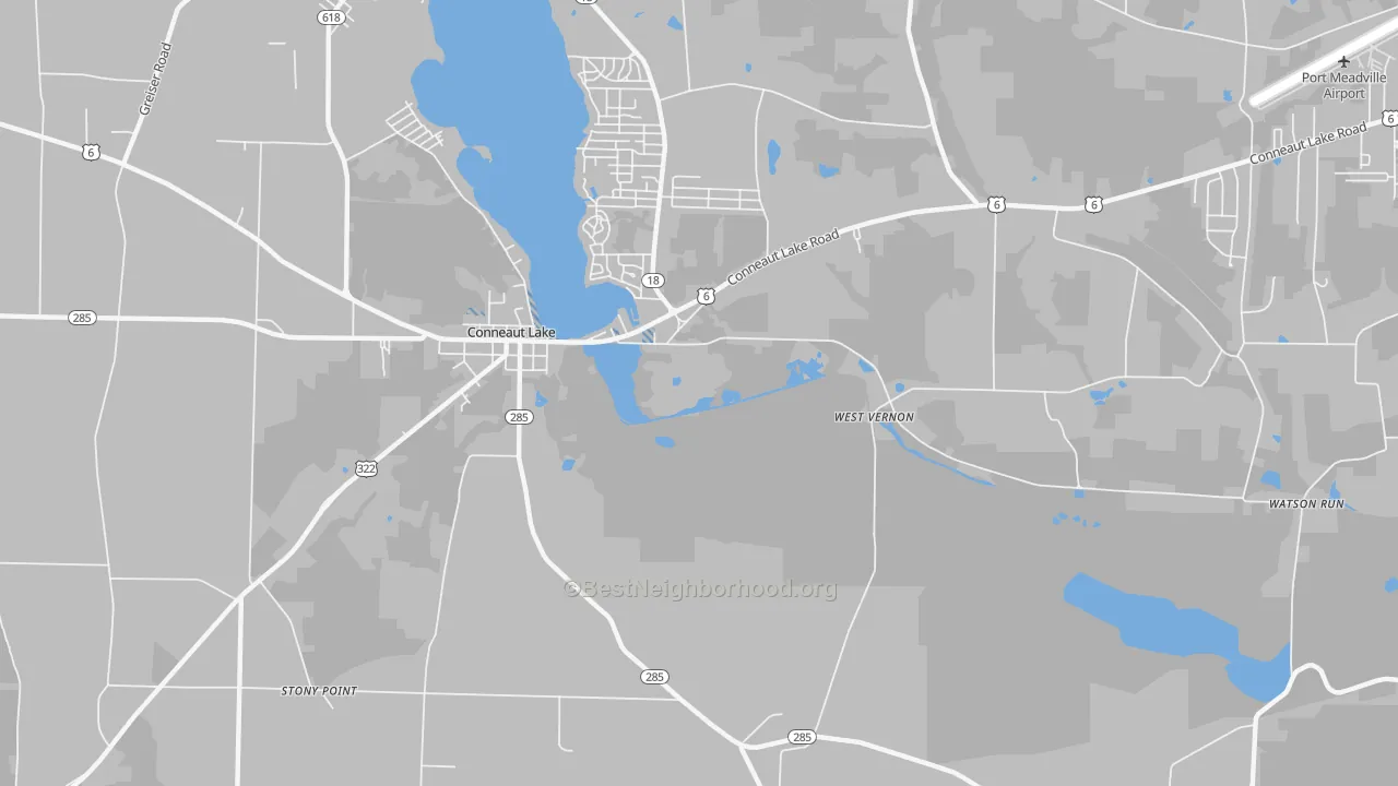 Transit Grade map of Watson Run, PA