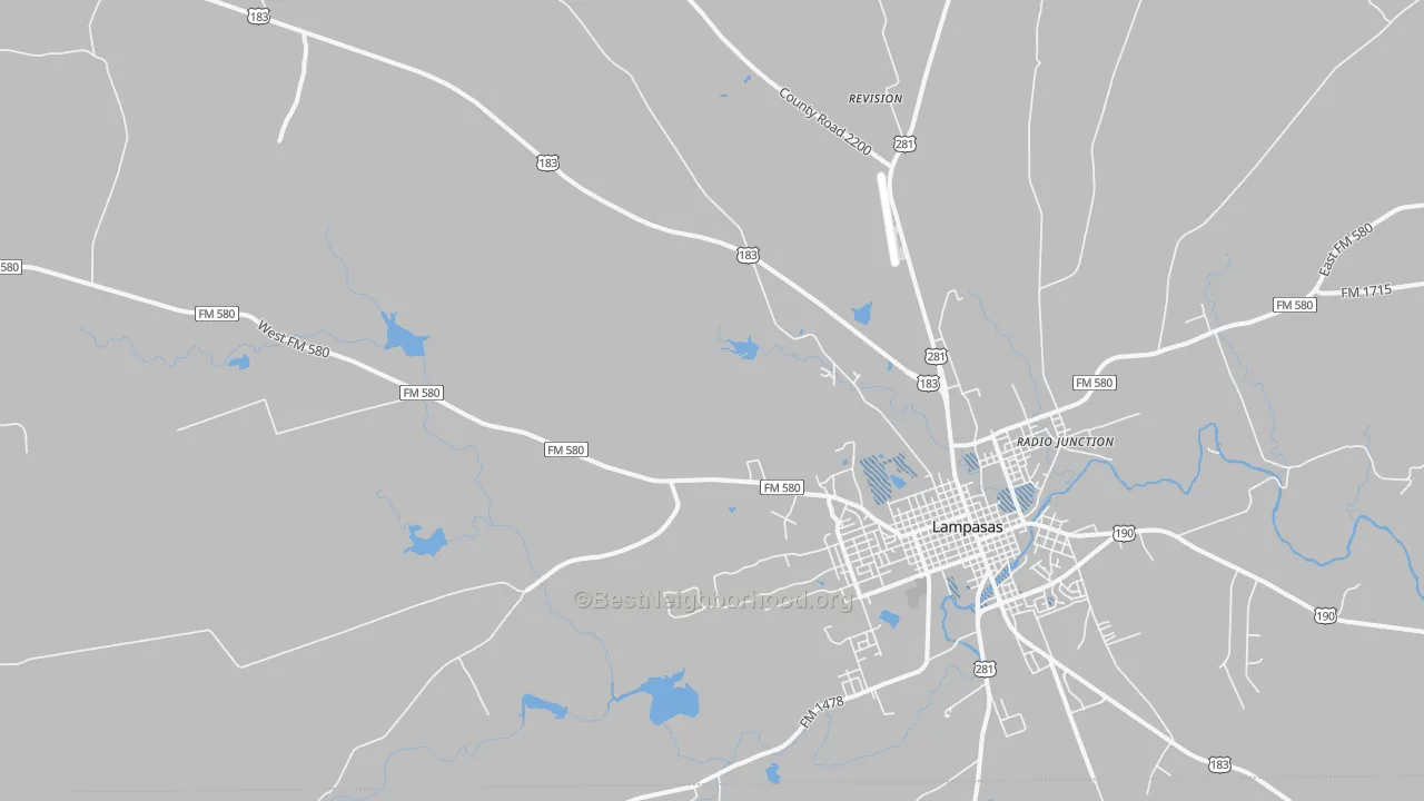 Transit Grade map of Watson, TX