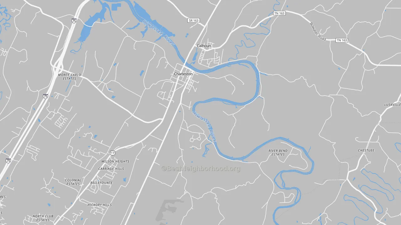 Transit Grade map of Watt Heights, TN