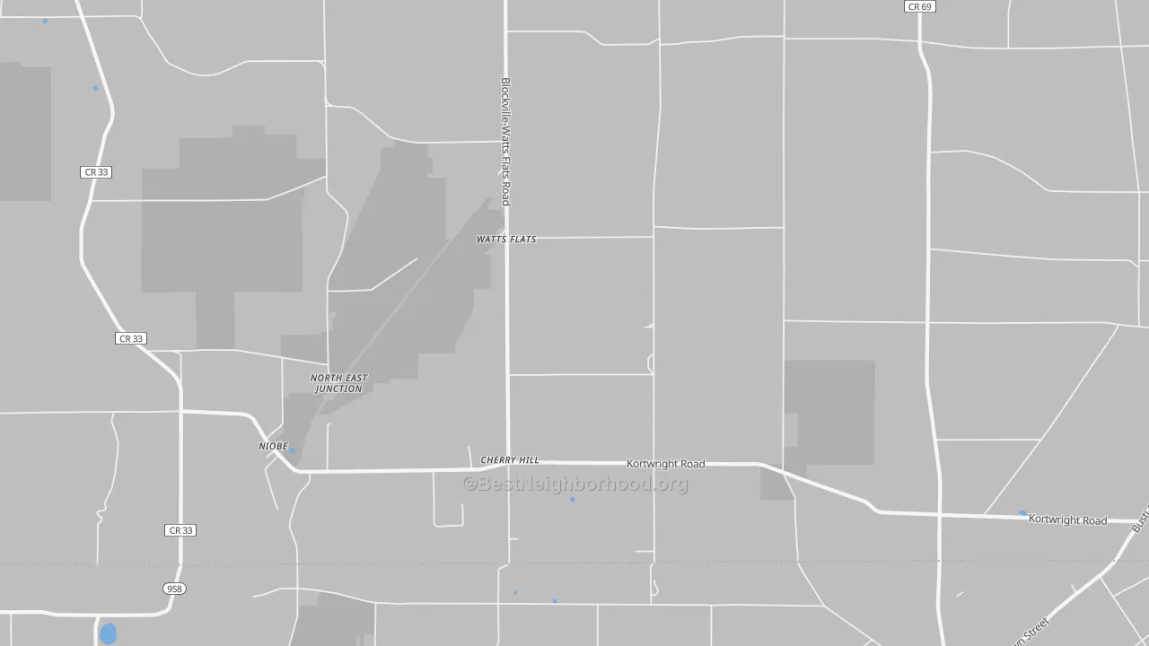 Transit Grade map of Watts Flats, NY