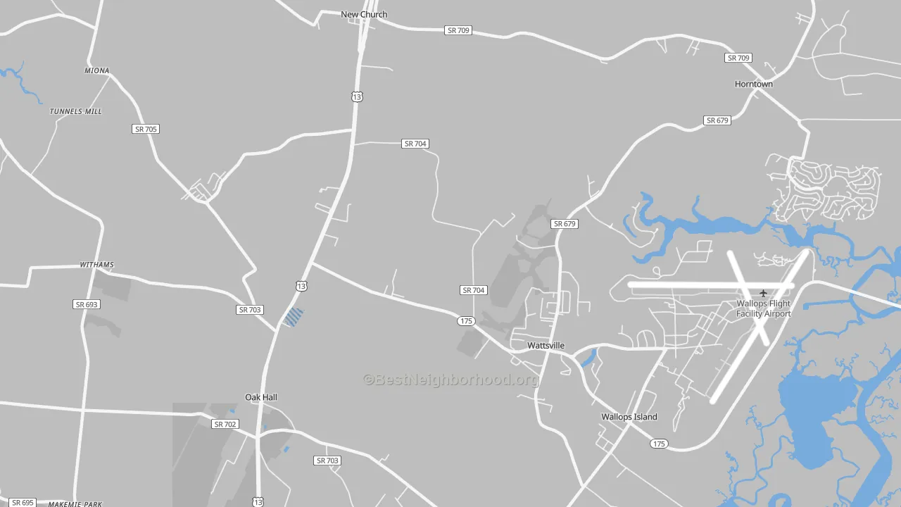 Transit Grade map of Wattsville, VA