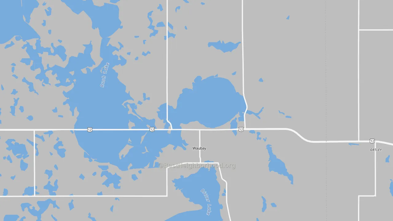 Transit Grade map of Waubay, SD