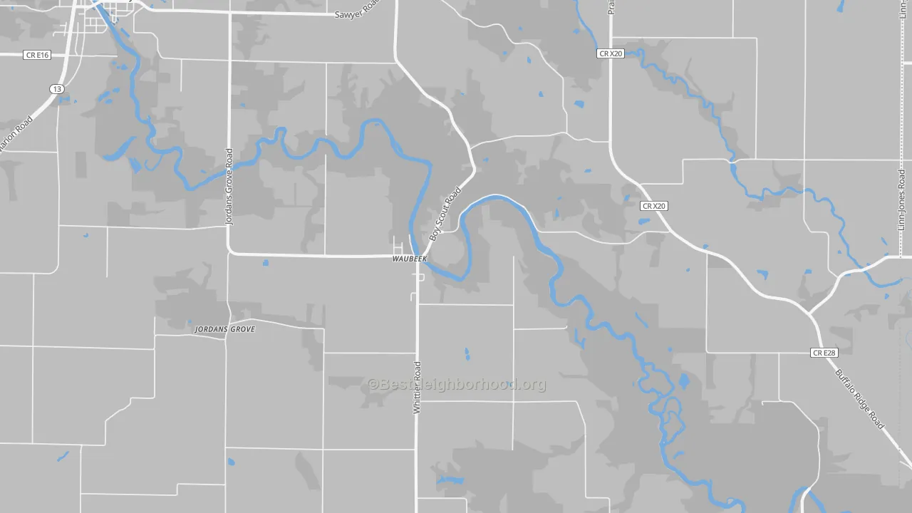 Transit Grade map of Waubeek, IA