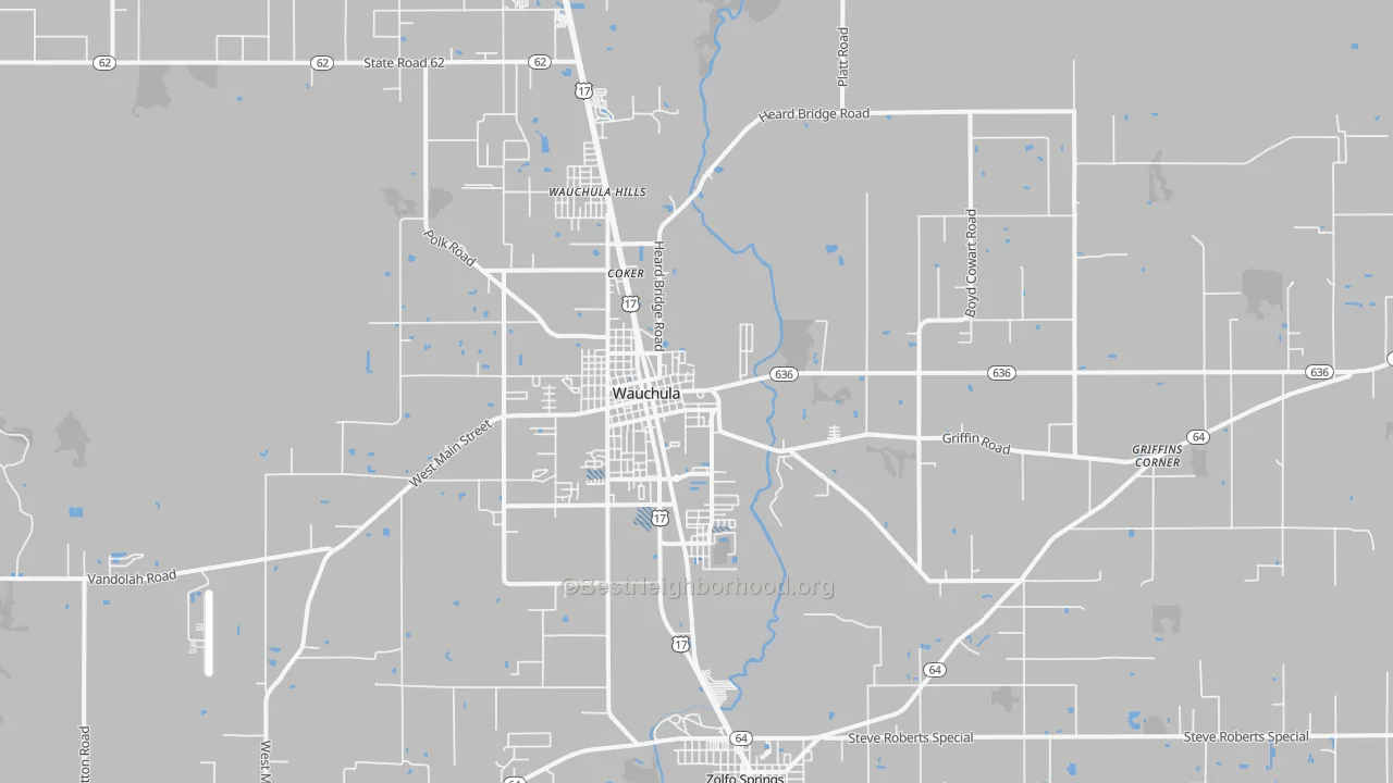 Transit Grade map of Wauchula, FL