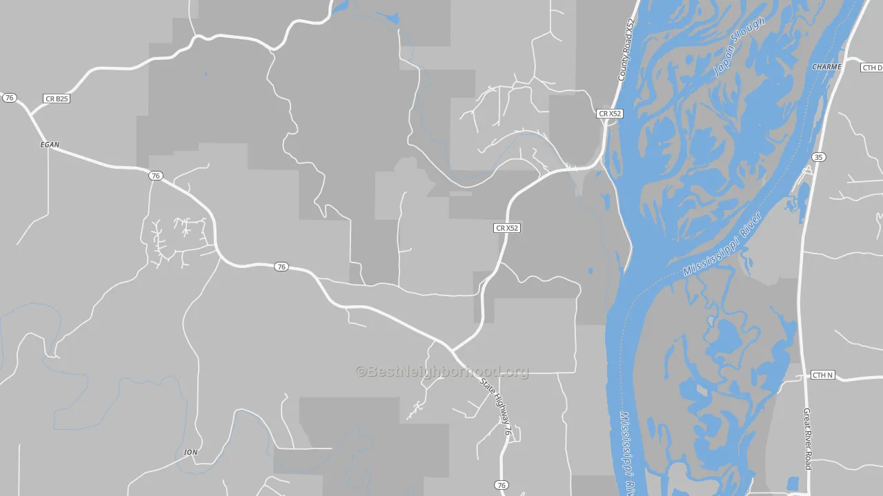Transit Grade map of Waukon Junction, IA