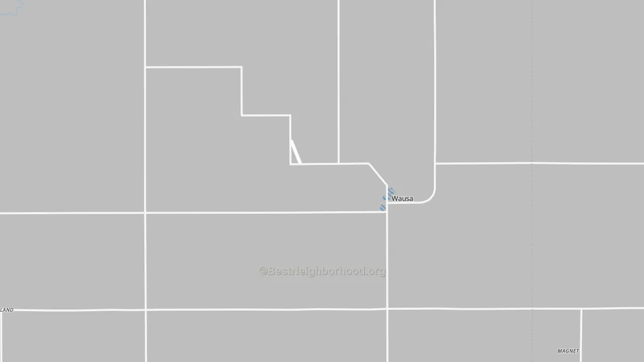 Transit Grade map of Wausa, NE
