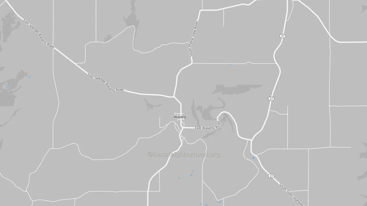 Transit Grade map of Waverly, WA