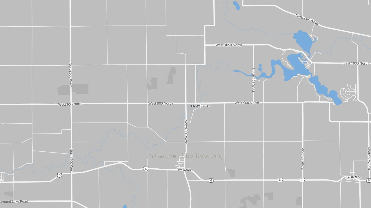 Transit Grade map of Wawaka, IN