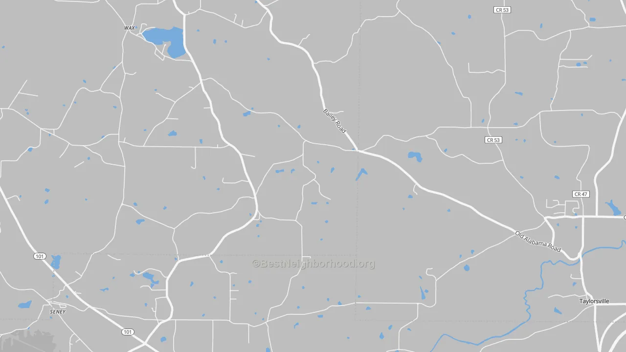 Transit Grade map of Wax, GA