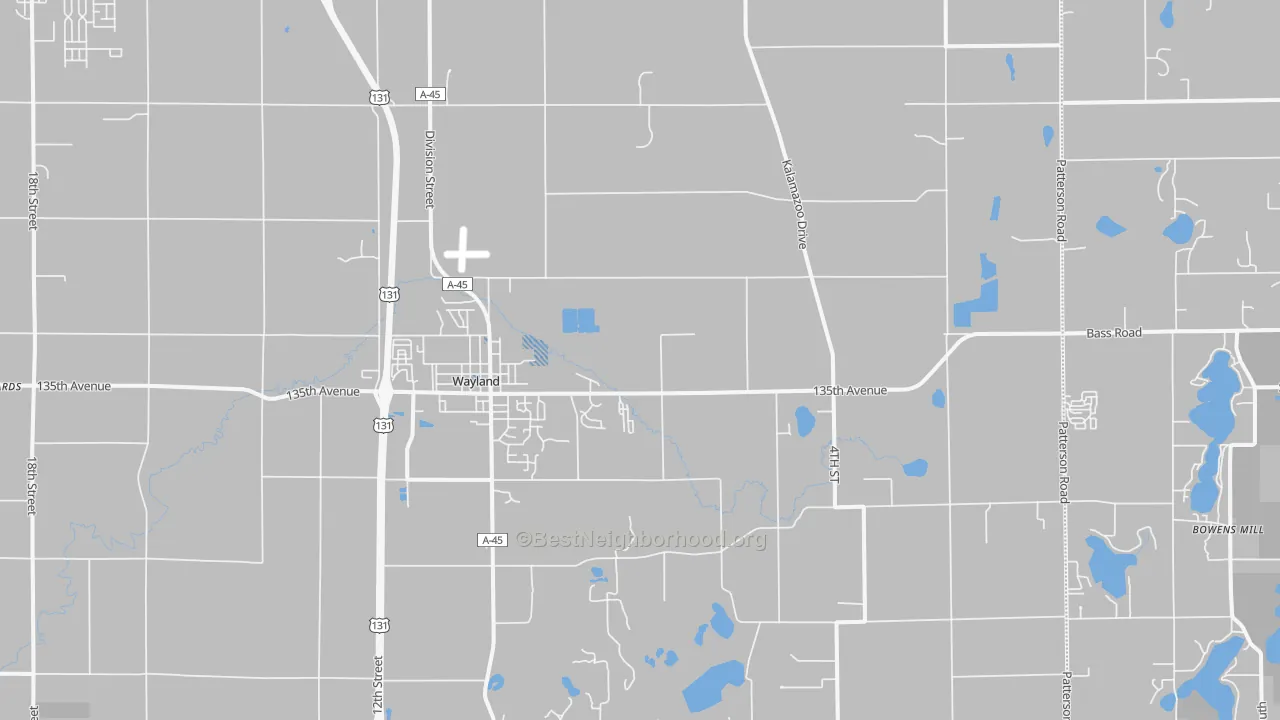 Transit Grade map of Wayland, MI