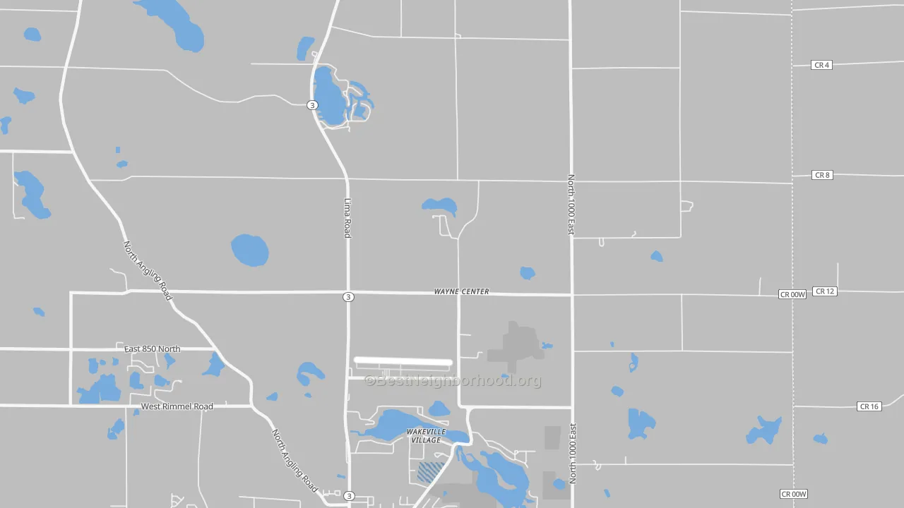 Transit Grade map of Wayne Center, IN