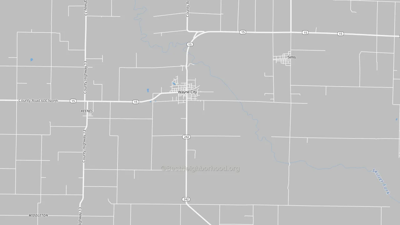 Transit Grade map of Wayne City, IL
