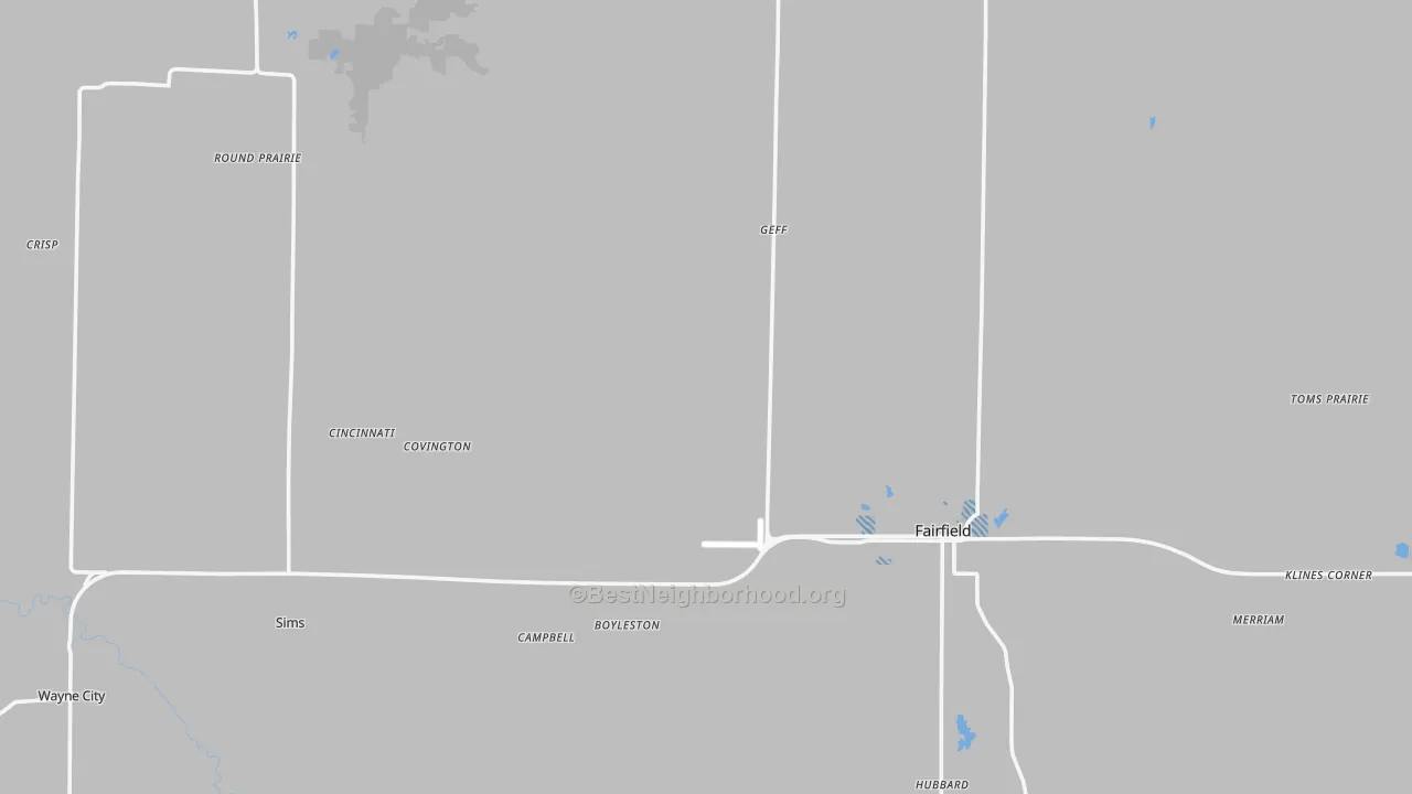 Transit Grade map of Wayne County, IL
