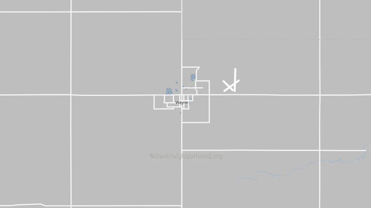 Transit Grade map of Wayne, NE