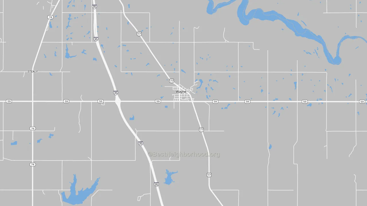 Transit Grade map of Wayne, OK