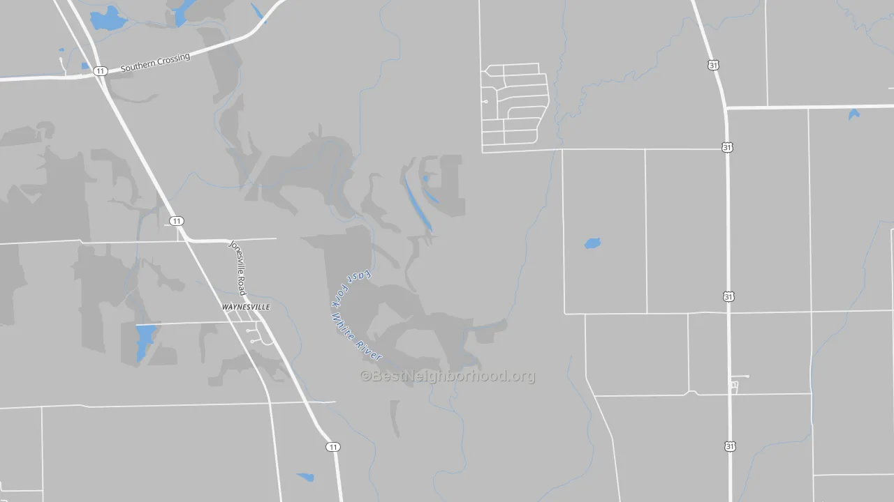 Transit Grade map of Waynesville, IN