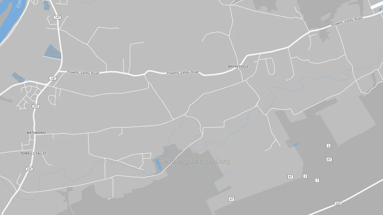 Transit Grade map of Waynesville, PA