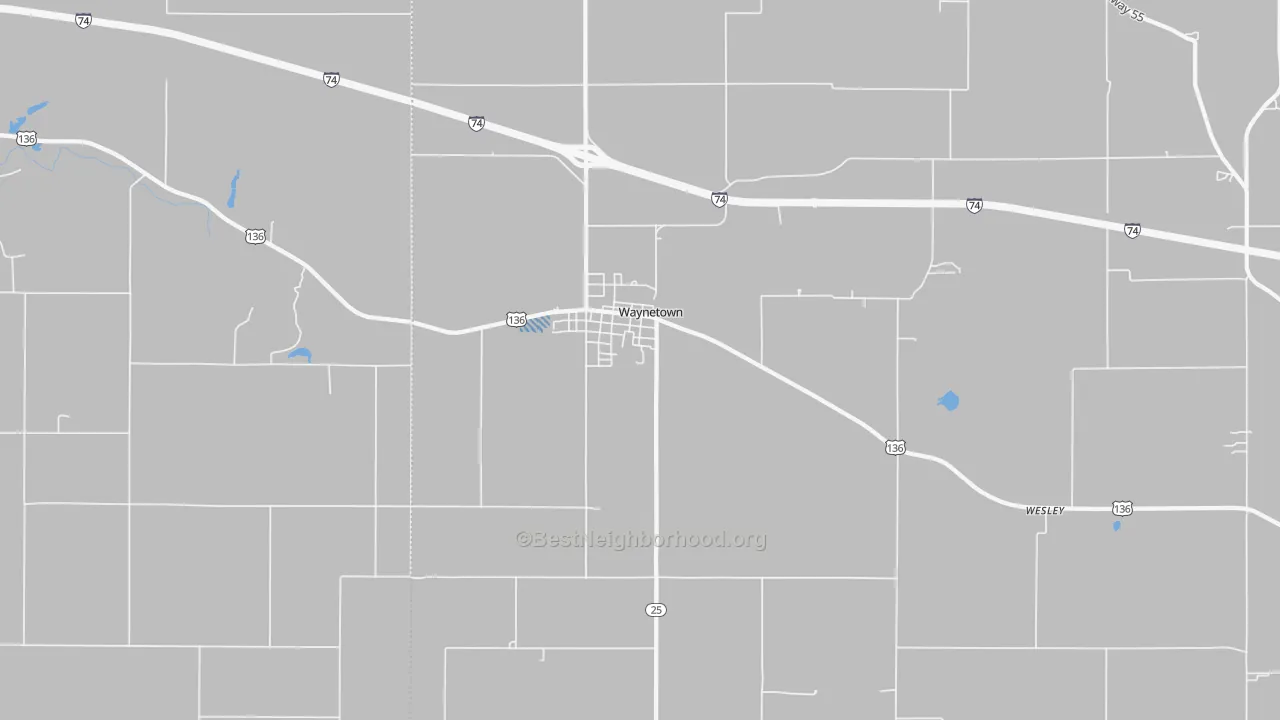 Transit Grade map of Waynetown, IN