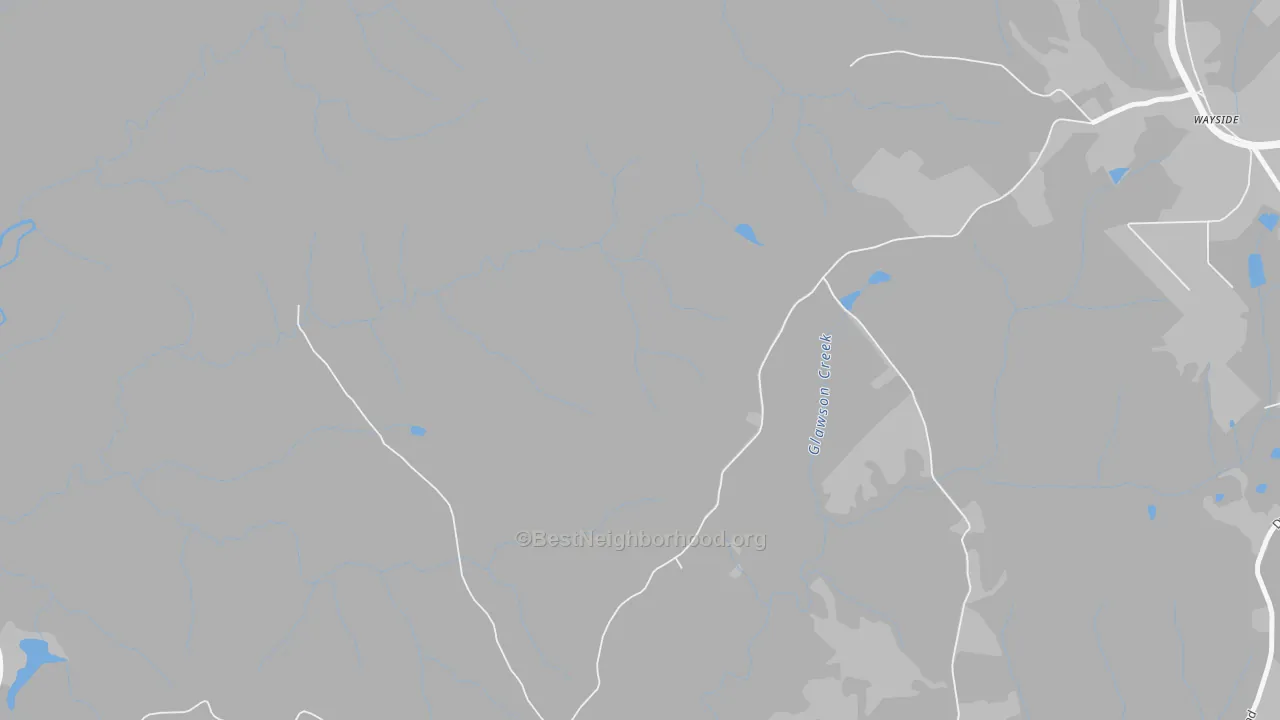 Transit Grade map of Wayside, GA