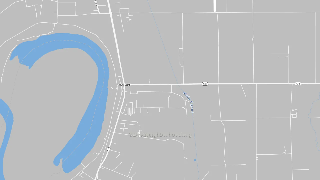 Transit Grade map of Wayside, MS