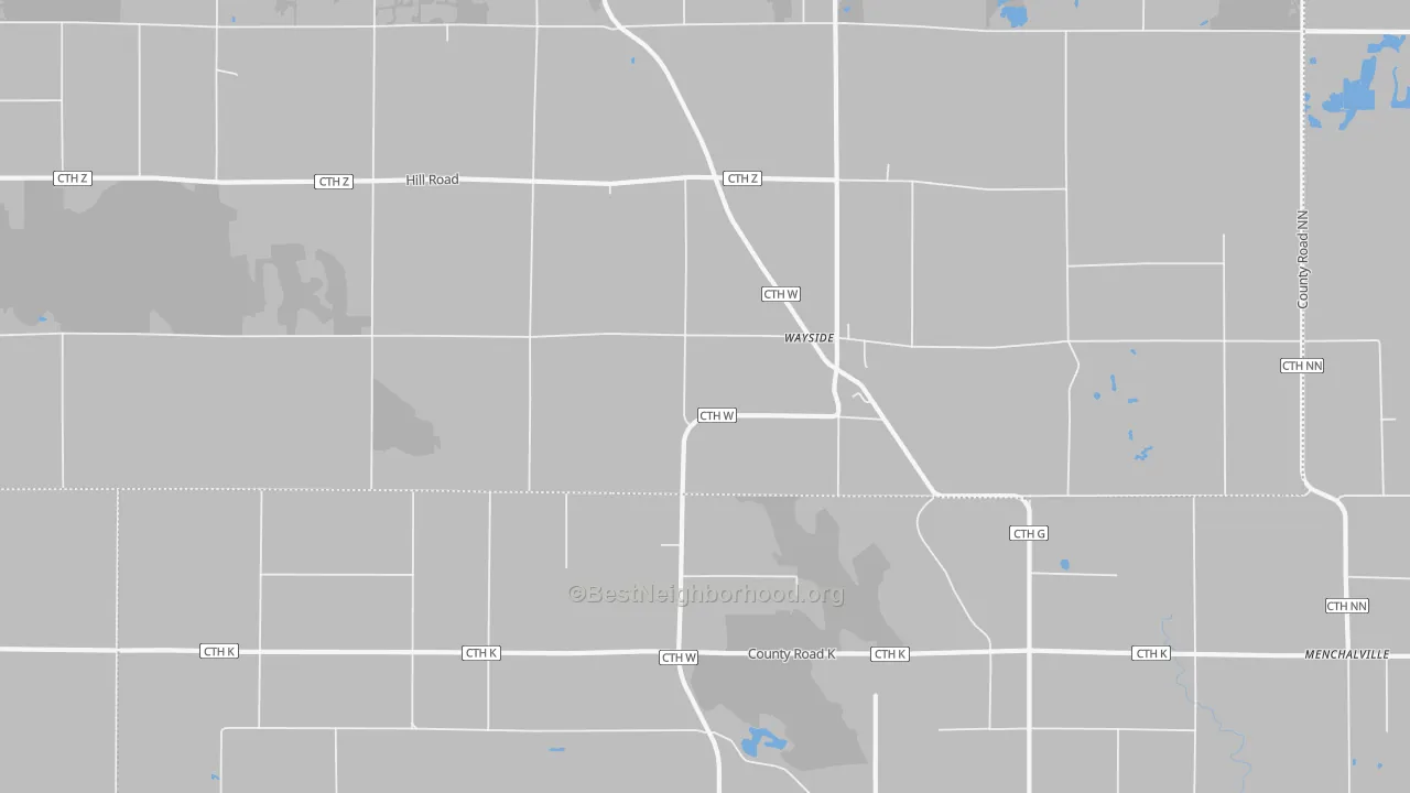 Transit Grade map of Wayside, WI