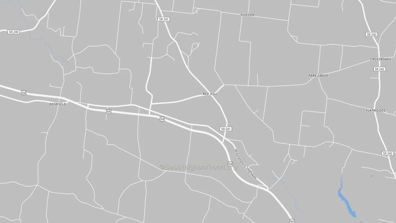 Transit Grade map of Weakly, TN