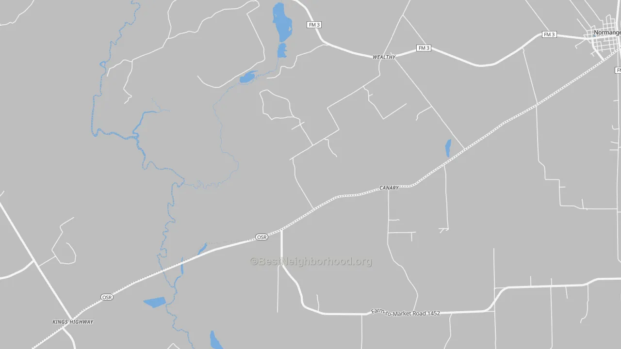 Transit Grade map of Wealthy, TX