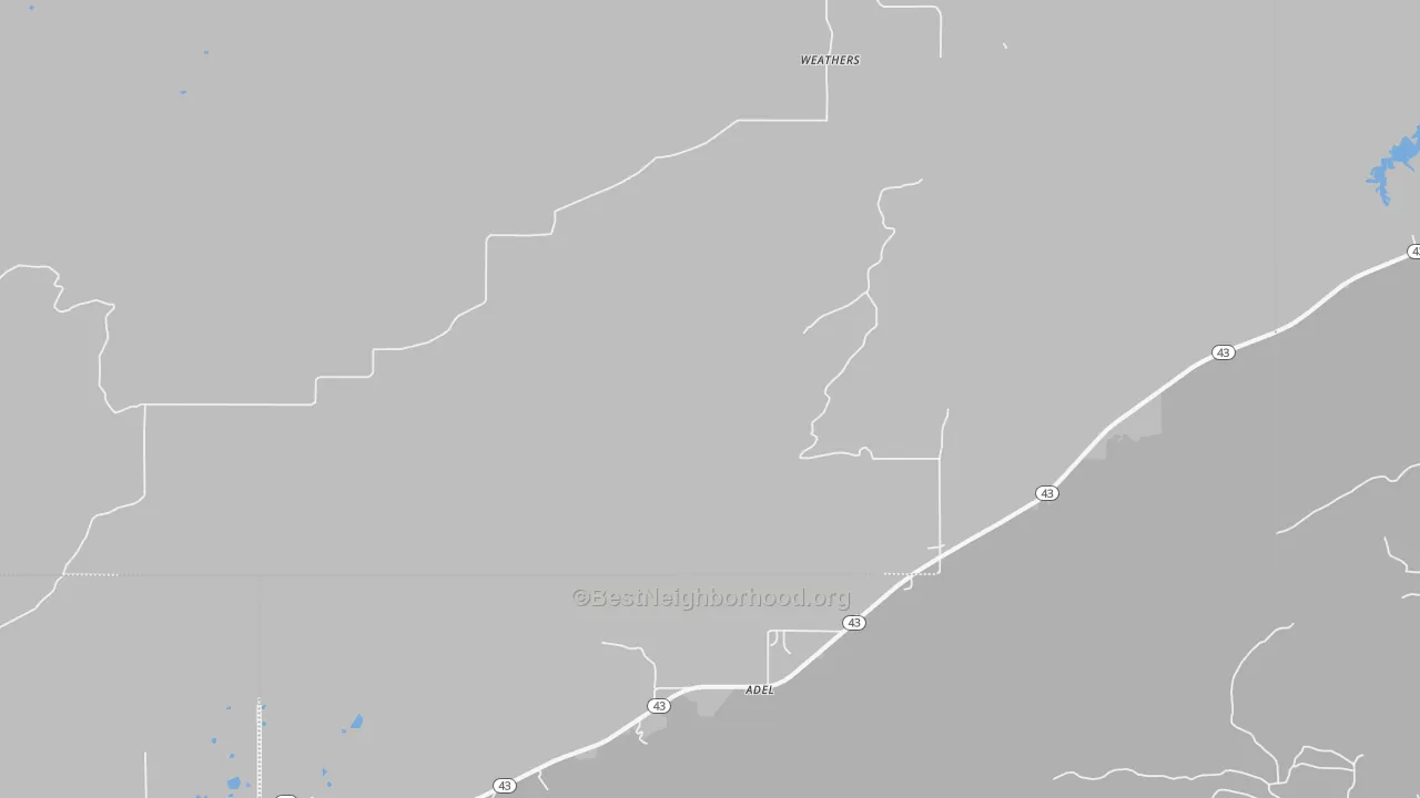 Transit Grade map of Weathers, OK