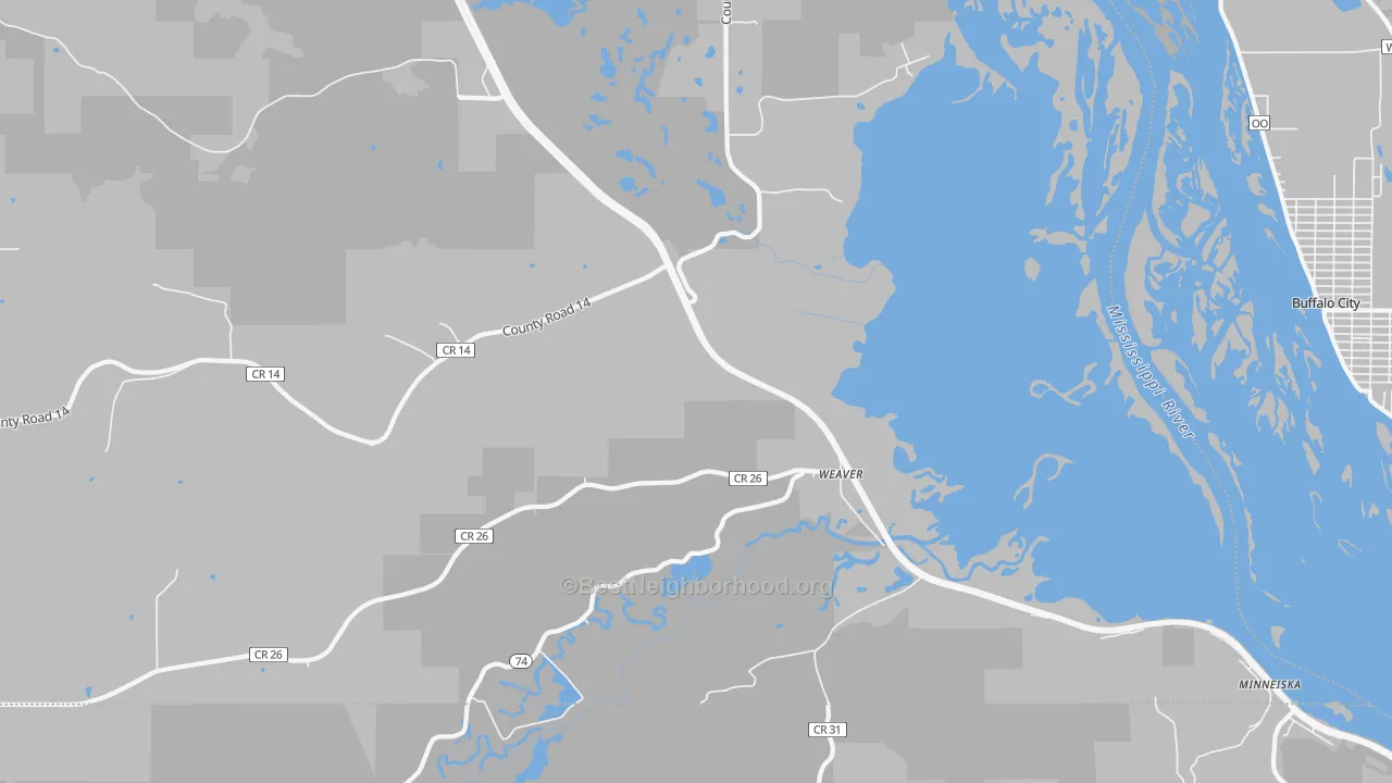 Transit Grade map of Weaver, MN