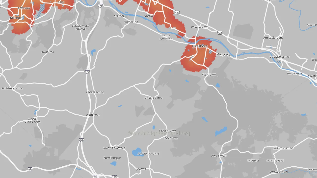 Transit Grade map of Weavertown, PA